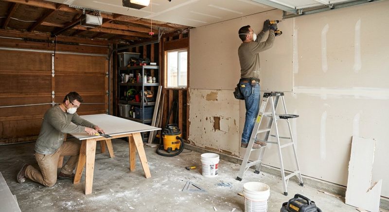 Garage Wallboard Installation in Overland Park, KS
