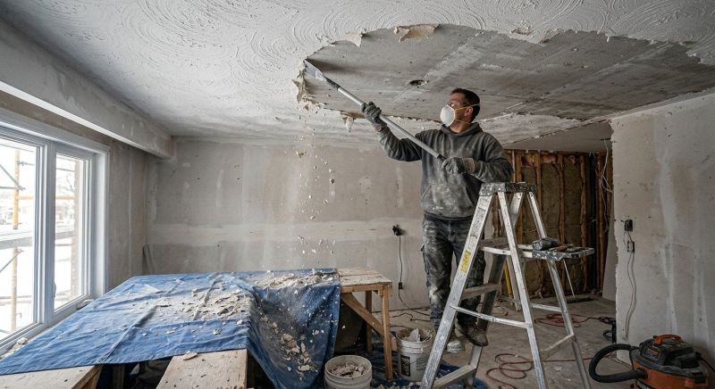 Stipple Ceiling Removal in Overland Park, KS