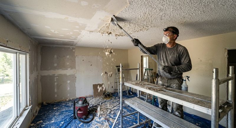 Stipple Ceiling Removal in Saint Paul, MN