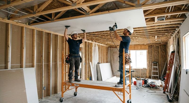 Ceiling Drywall Installation in Denver County, CO