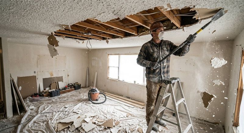 Knockdown Ceiling Removal in Longmont, CO