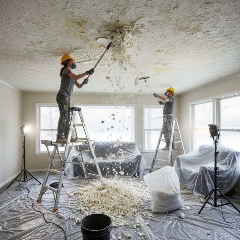 Knockdown Ceiling Removal in Killeen, TX