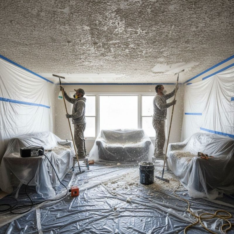 Knockdown Ceiling Removal in San Diego, CA