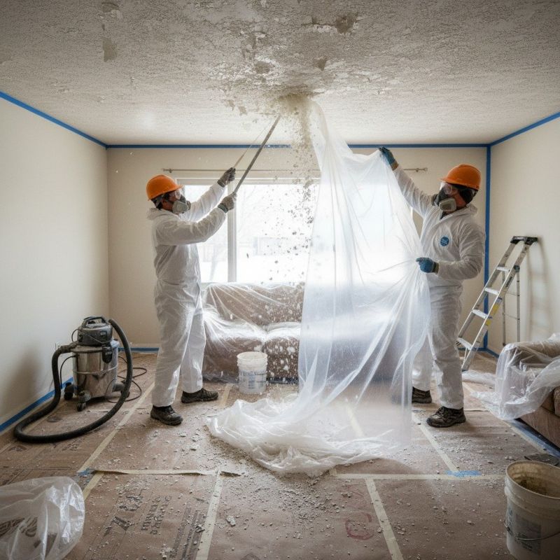 Knockdown Ceiling Removal in Roswell, GA
