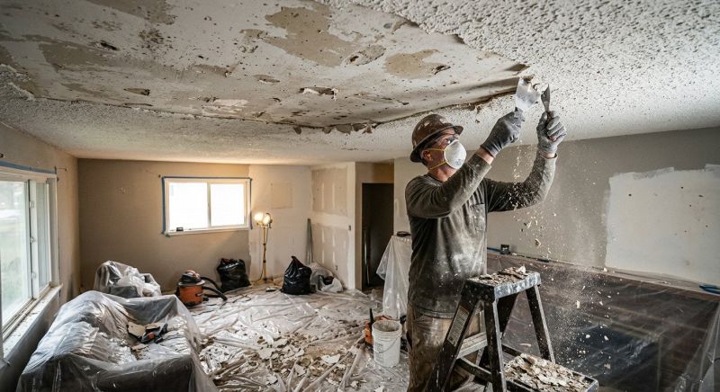 Knockdown Ceiling Removal in Kansas City, MO